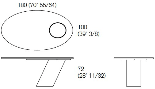 Agapecasa Овальный мраморный стол Eccentrico sun-id-1499350 - Вид №1