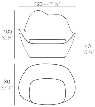 VONDOM Яркое садовое кресло Sabinas sun-id-1410188 - Вид №6
