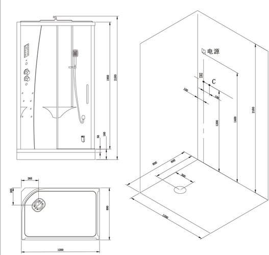B1602 L Душевая кабина SSWW  - Вид №1