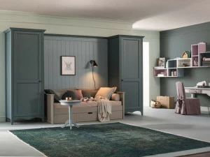 Callesella Arredamenti Маленькая спальня с выдвижной кроватью Romantic room notte