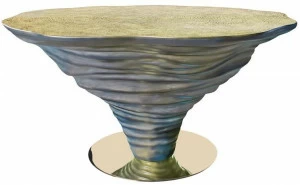 KARPA Круглый латунный стол  K1380a