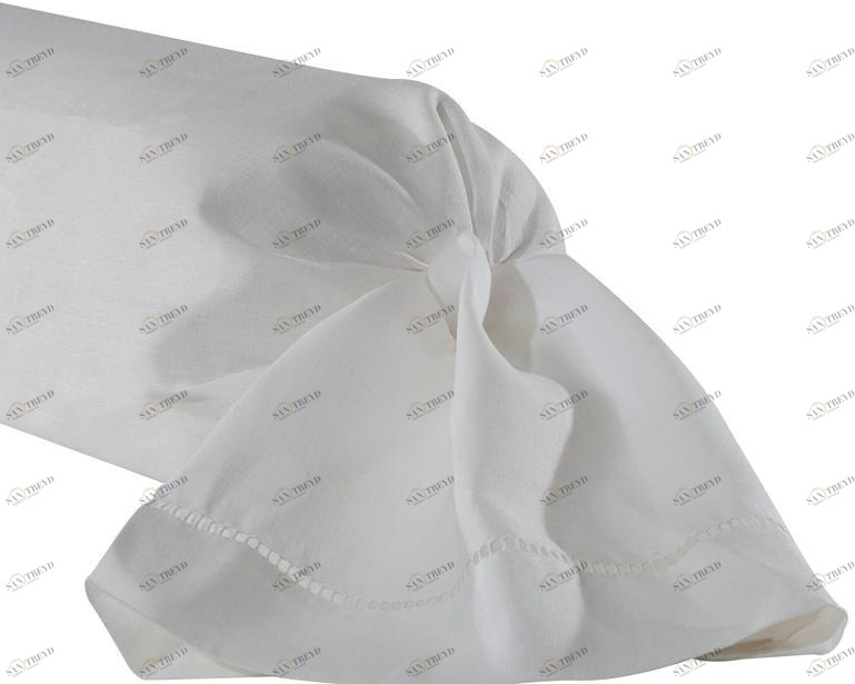 Alexandre Turpault Цилиндрическая однотонная льняная подушка Keops sun-id-1372366