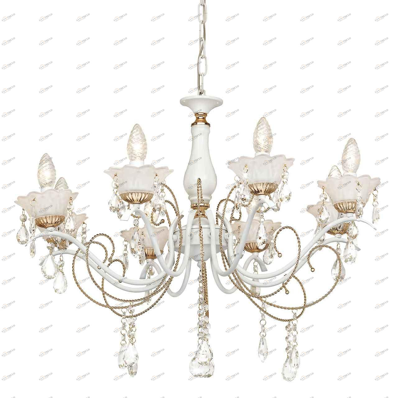 Подвесная люстра Silver Light Hany 732.51.8 SILVER LIGHT HANY 187365 Белый 