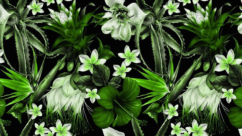 Baboon Моющиеся обои с цветочными мотивами Pattern sun-id-1374713 - Вид №2