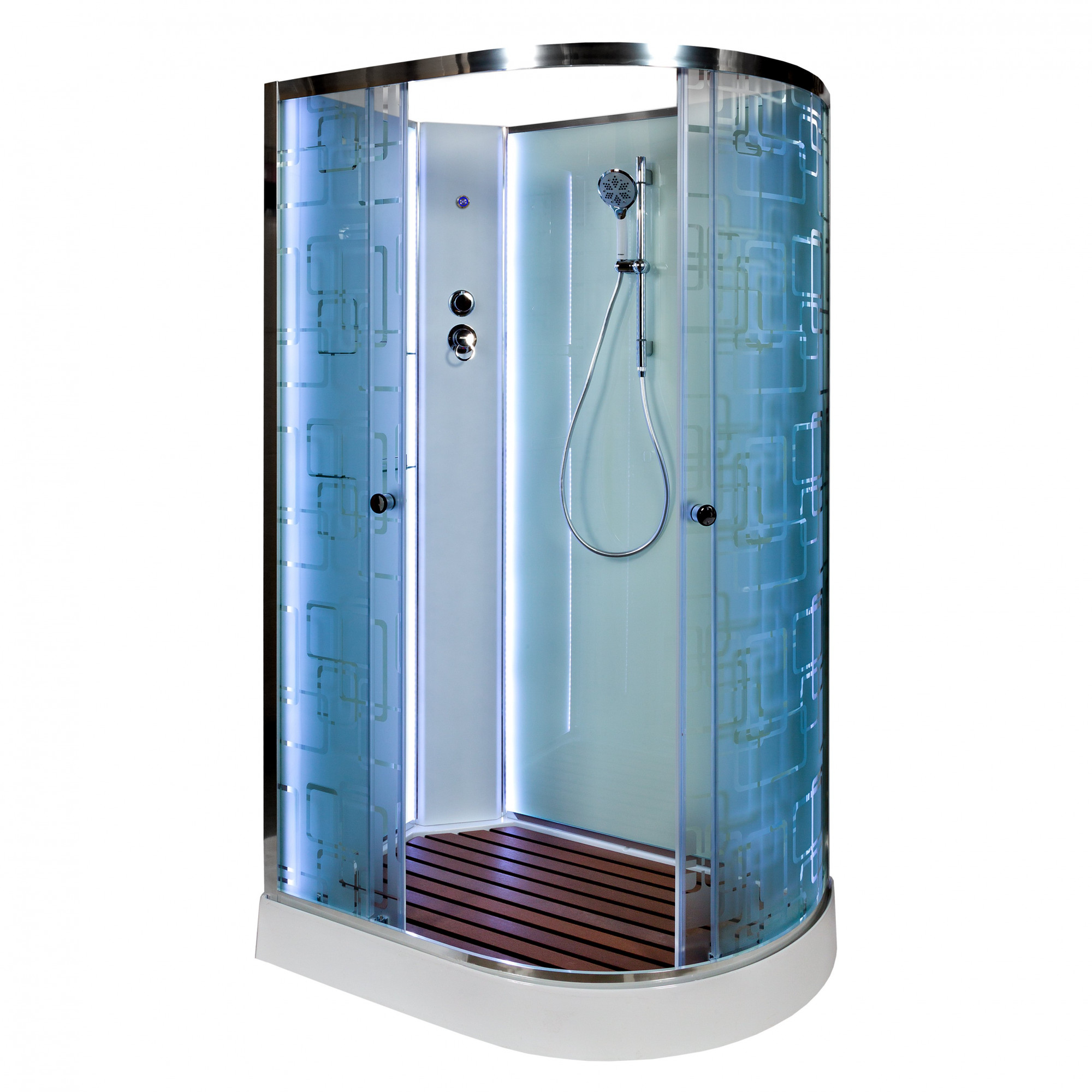 ЕМ4515 с гм. и эл. Душевая кабина DETO Серия EM ЕМ1512 L N LED