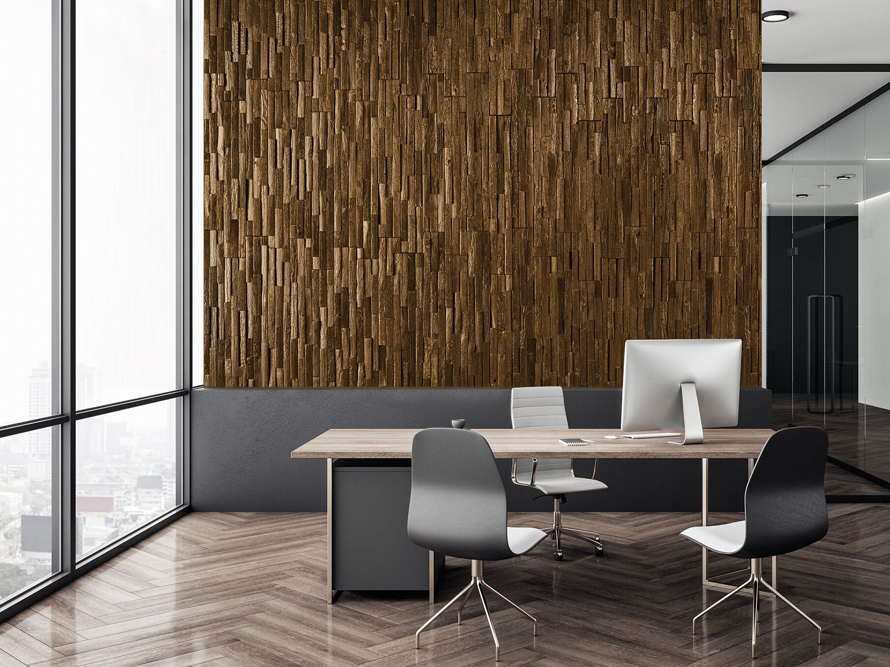 Трехмерная карбонизированная древесина для интерьера Sapiens SYSTEM.3D ARCH-00026010