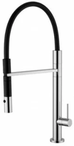 Quadrodesign Смеситель для кухни с ручным душем Kitchen brass