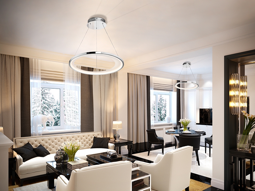 070887 Подвесной светильник LED Ø62 хром Schuller Laris - Вид №1