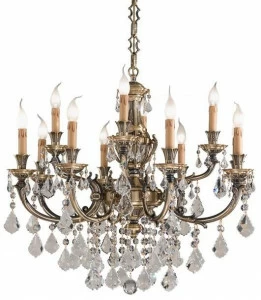 Possoni Illuminazione Атласная люстра с кристаллами swarovski® Windsor 888/8+4-sw/p