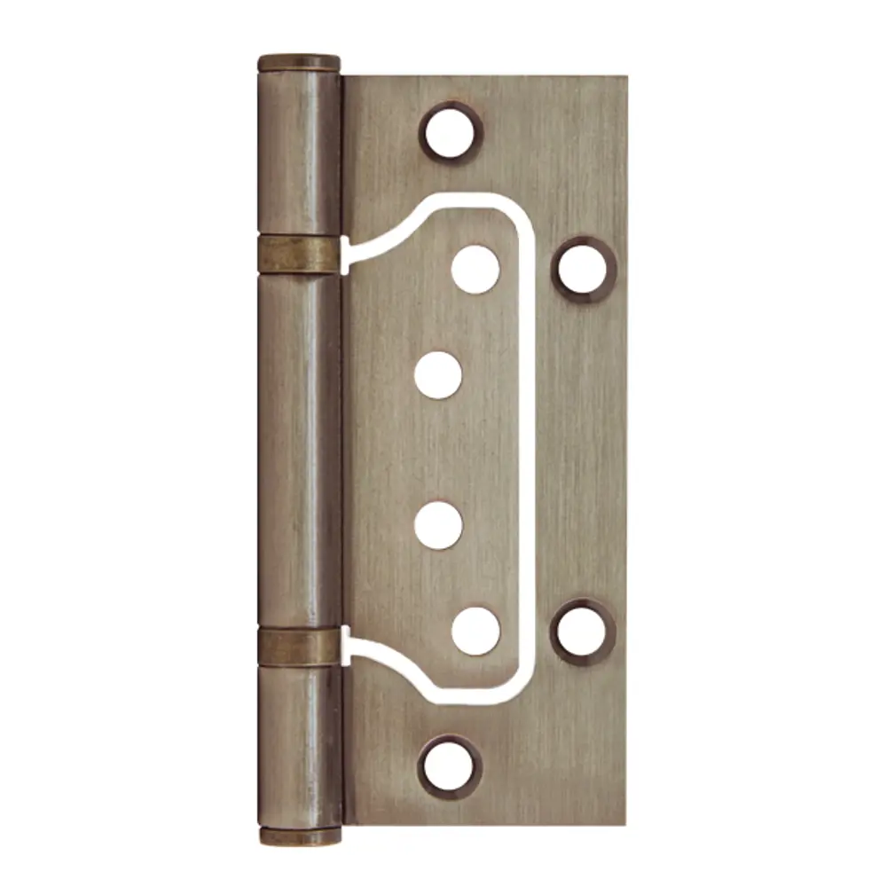 82105951 Петля универсальная без врезки 100/P-2B AB 97×71.5×2 мм сталь цвет античная бронза STLM-0019049 AJAX Home