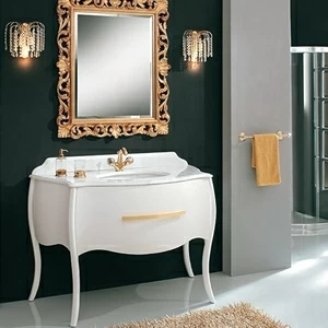 Epoque Тумба OXFORD цвет белый матовый/золото