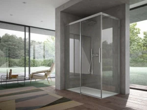 DISENIA Душевая кабина угловая стеклянная Focus