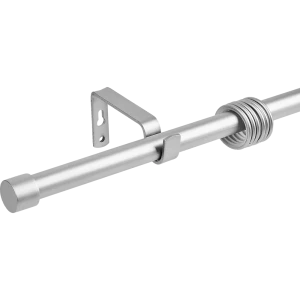 Настенный карниз раздвижной однорядный Orbis d19/16 мм 140-280 см металл цвет серебро