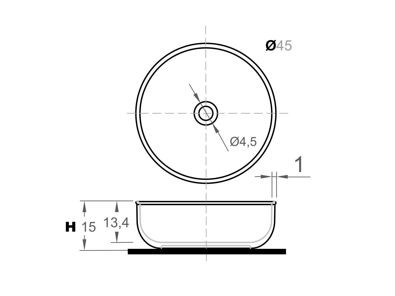 Мраморная столешница с одной круглой раковиной Inbani Prime ARCH-00030230 - Вид №6
