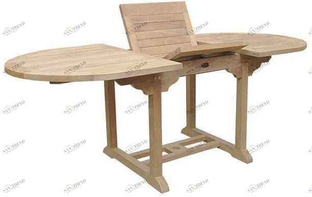 Il Giardino di Legno Садовый стол из дерева овальной формы раздвижной  401 