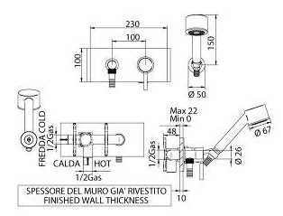 164520PN00-1 Смеситель Bandini Coco Santreyd - Вид №1