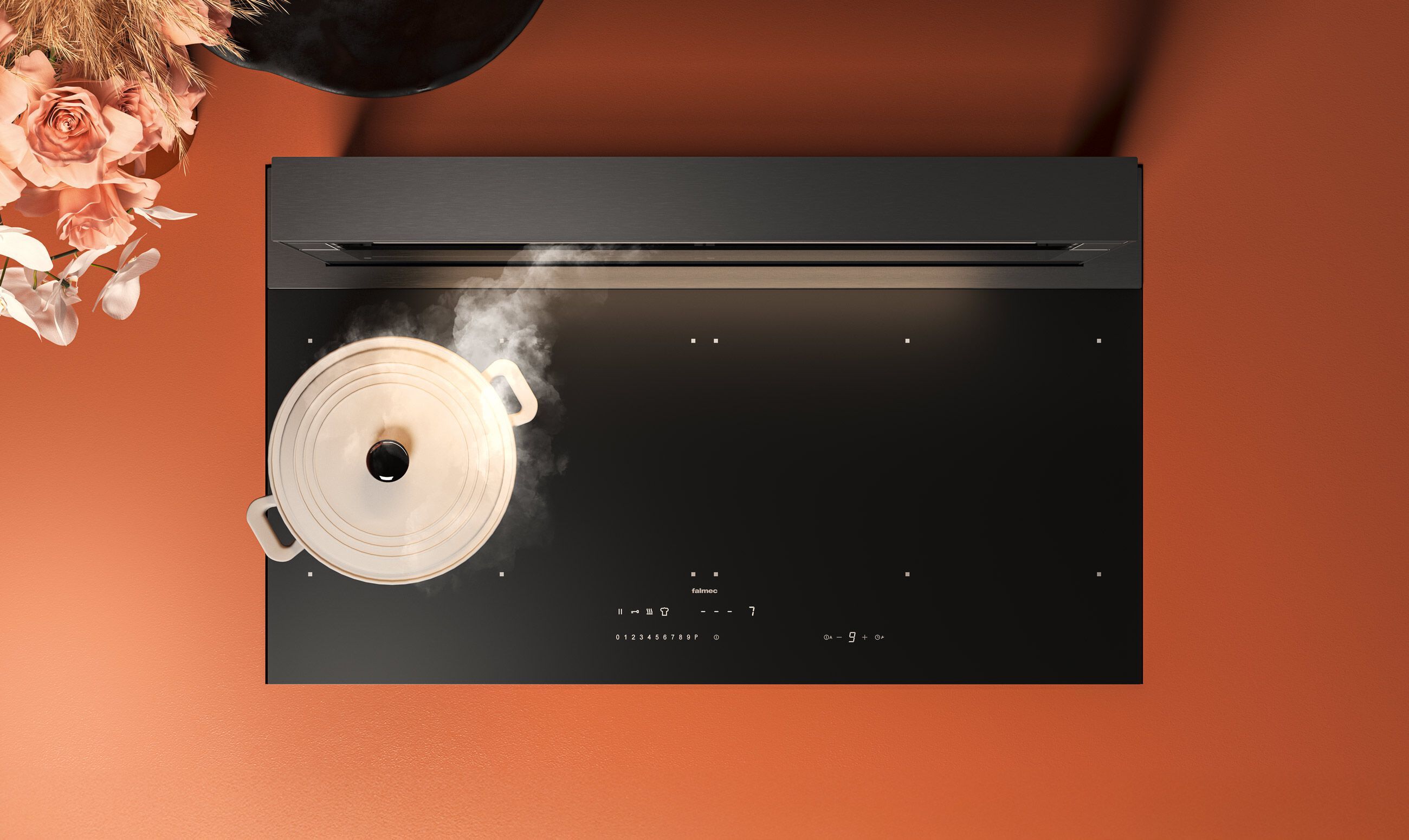 Вытяжка из алюминия и стекла Falmec дизайн ARCH-00045050 - Вид №2