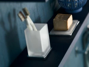 Nobili Rubinetterie Подставка для зубных щеток из травленого стекла Cube Accb11cr