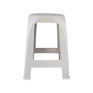 Табурет садовый 36x36x46 см пластик белый