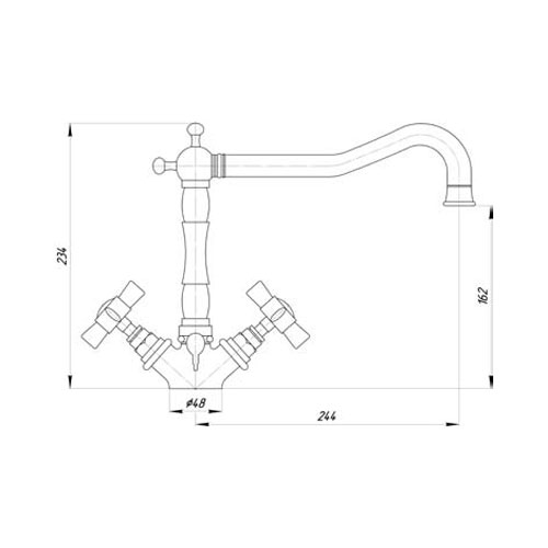 Смеситель MIGLIORE Princeton ML.CUC-851.RA для кухни - медь  - Вид №1