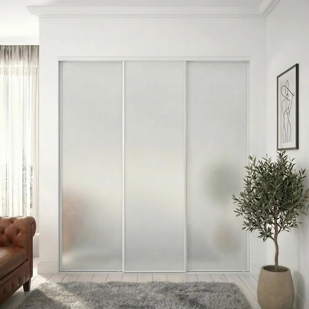 Дверь-купе KONSENSA 225.5x60.4 см с матовым зеркалом профиль белый узкий 89443967 STLM-2119757  - Вид №9