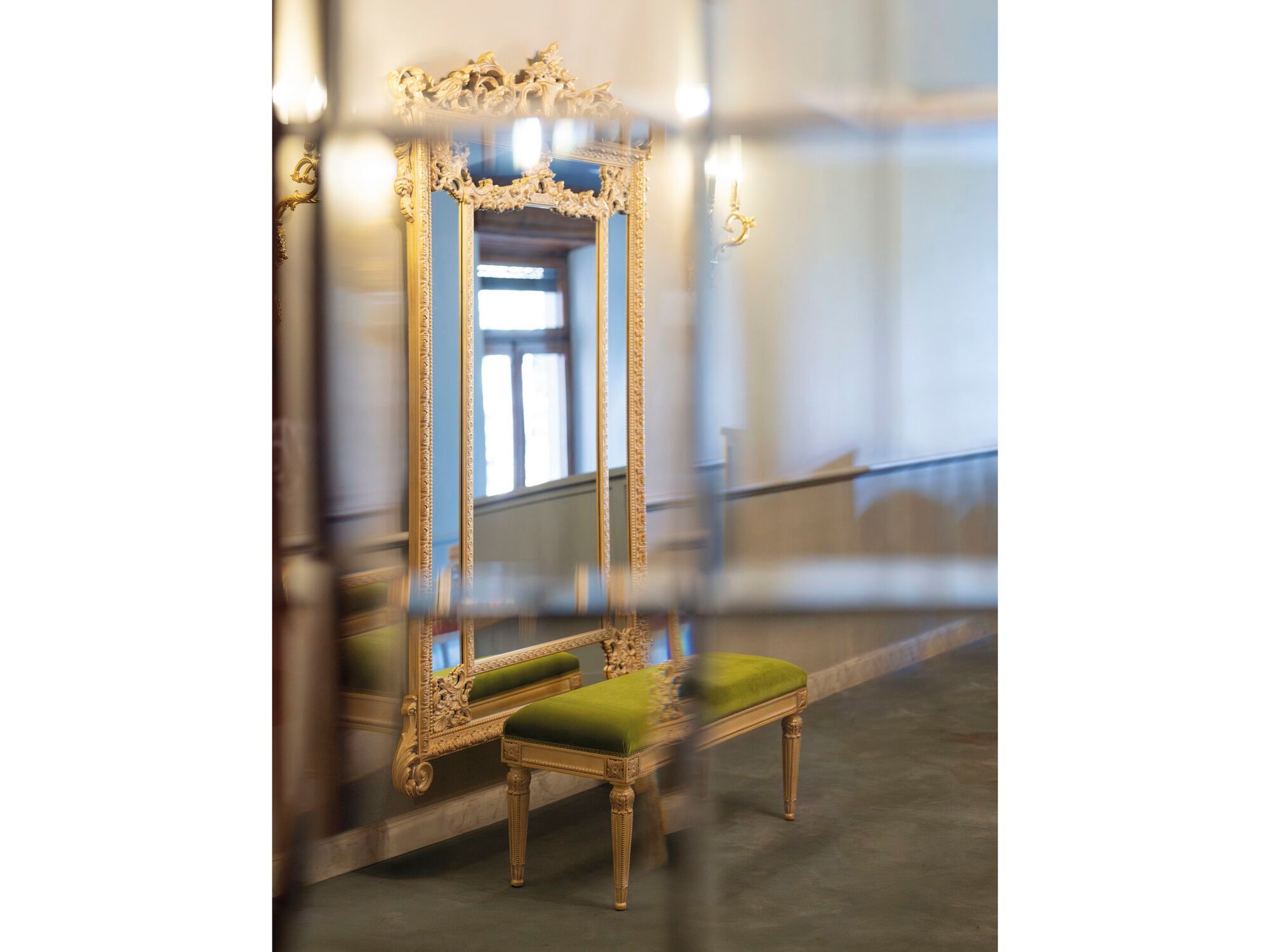 Прямоугольное деревянное зеркало с рамой стены Bellotti Ezio Charming ARCH-00016651 - Вид №1