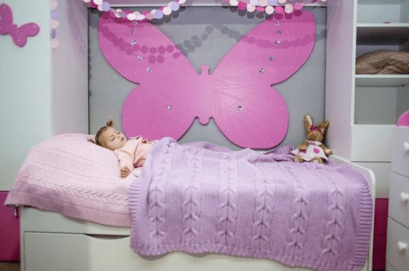 Панно детское настенное "Бабочка" МАНДАРИН ЗЕФИР 178696 Розовый Santreyd  - Вид №2