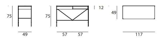 Деревянный письменный стол с ящиками Living Divani эпоха ARCH-00065131 - Вид №11