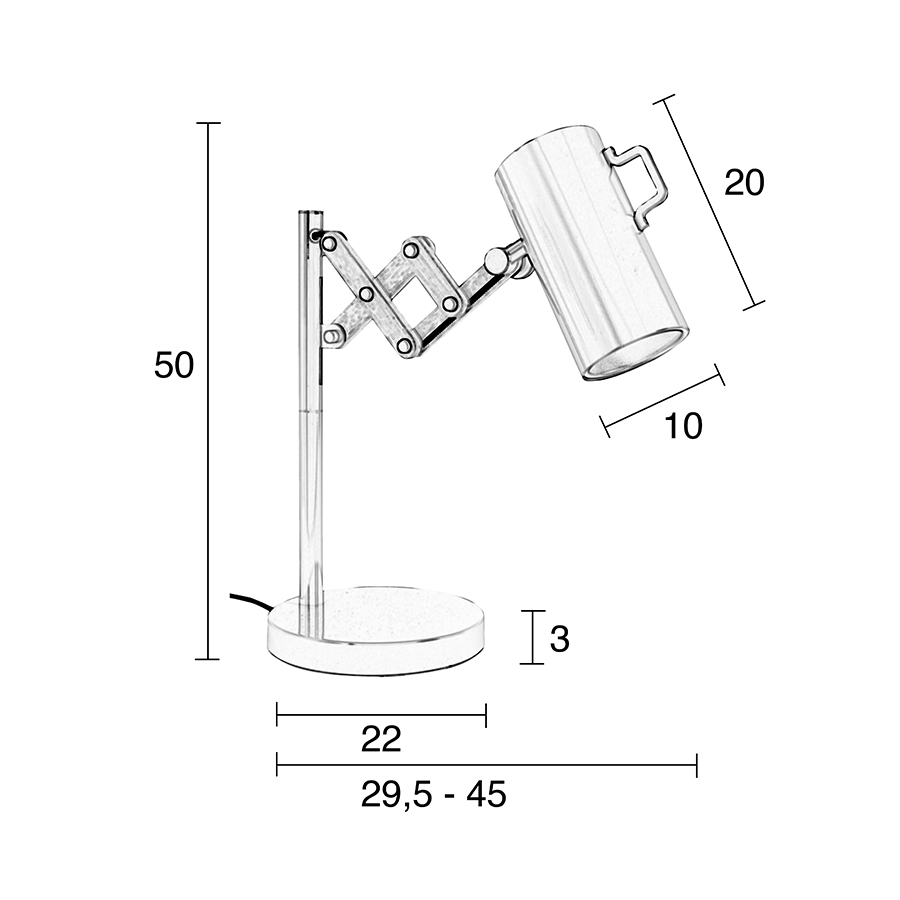 Светильник настольный Flex, серый Zuiver 5200030 - Вид №4