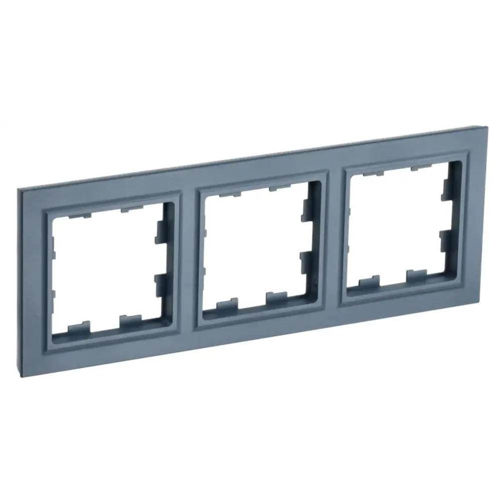 Рамка для розеток и выключателей IEK Brite 3 поста цвет маренго 89361868 STLM-2026050