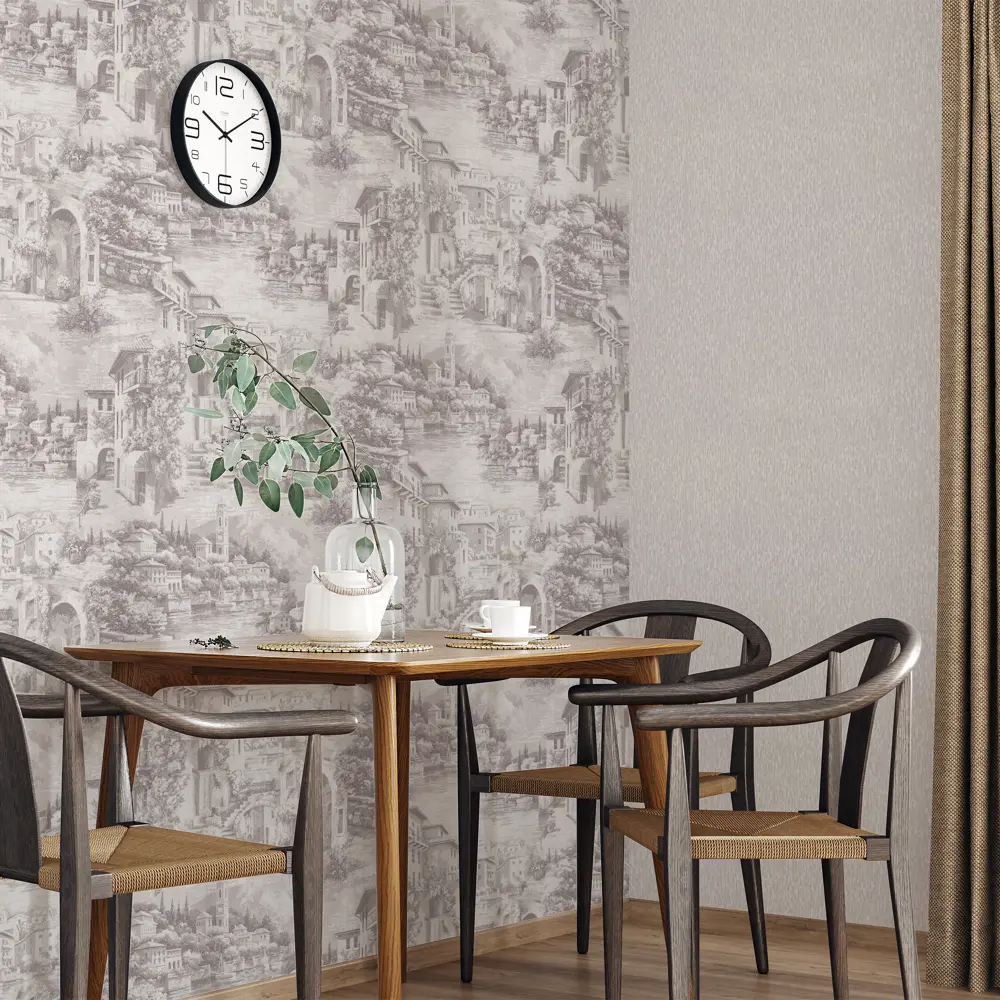 Обои флизелиновые Palitra Home Village бежевые 1.06 м HC31248-28a STLM-2114611 - Вид №4