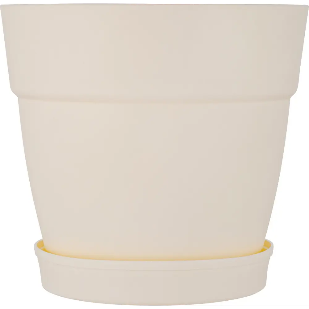 Горшок цветочный Ingreen Villa de Fiori ø13 см v1.1 л пластик белый STLM-2150689 - Вид №1