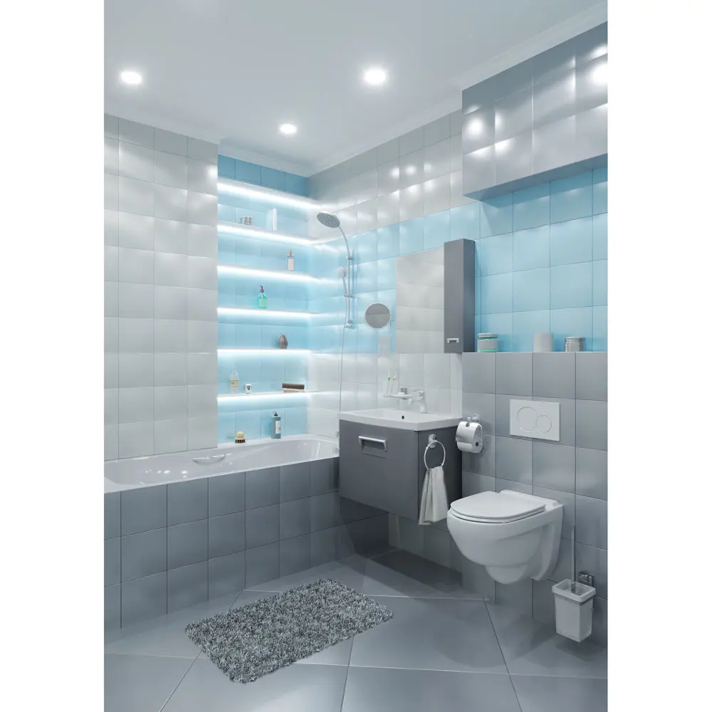 Плитка наcтенная «Калейдоскоп» 20х20 см 1.04 м2 цвет голубой Kerama Marazzi STLM-2116067 - Вид №4