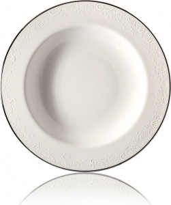 10529234 Lenox Тарелка суповая Lenox "Фарфоровое кружево,Маркеса" 23см Фарфор костяной