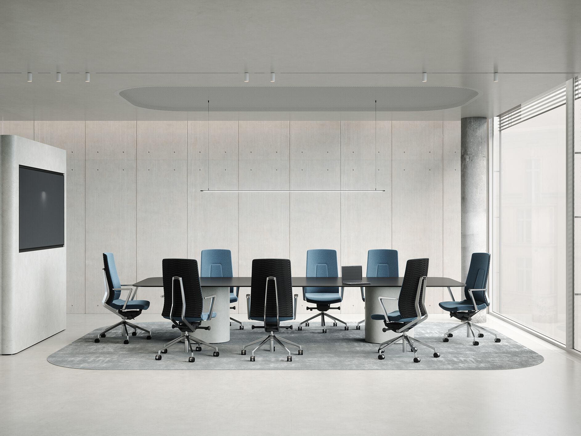 5-спицевое тканевое вращающееся офисное кресло с подлокотниками LD Seating FollowMe ARCH-00083494 - Вид №6