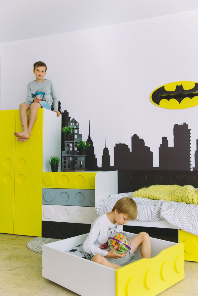 Подростковый диван-кровать с 2 ящиками "Леголенд" МАНДАРИН ЛЕГОЛЕНД 178711 Красный Santreyd  - Вид №8