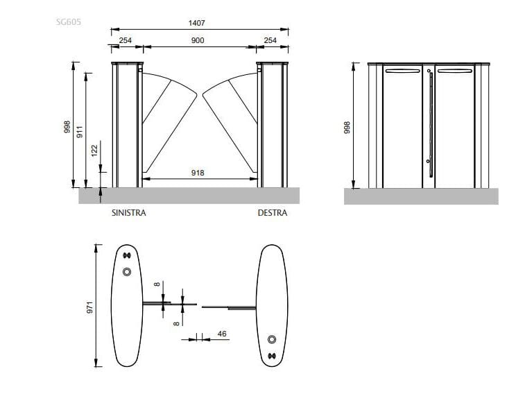 Speedgate ASSA ABLOY Entrance Systems ASSA ABLOY SG600 ARCH-00068281 - Вид №3
