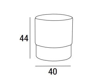 Круглый пуф из ткани Domingo Salotti CHIONE ARCH-00011143 - Вид №10