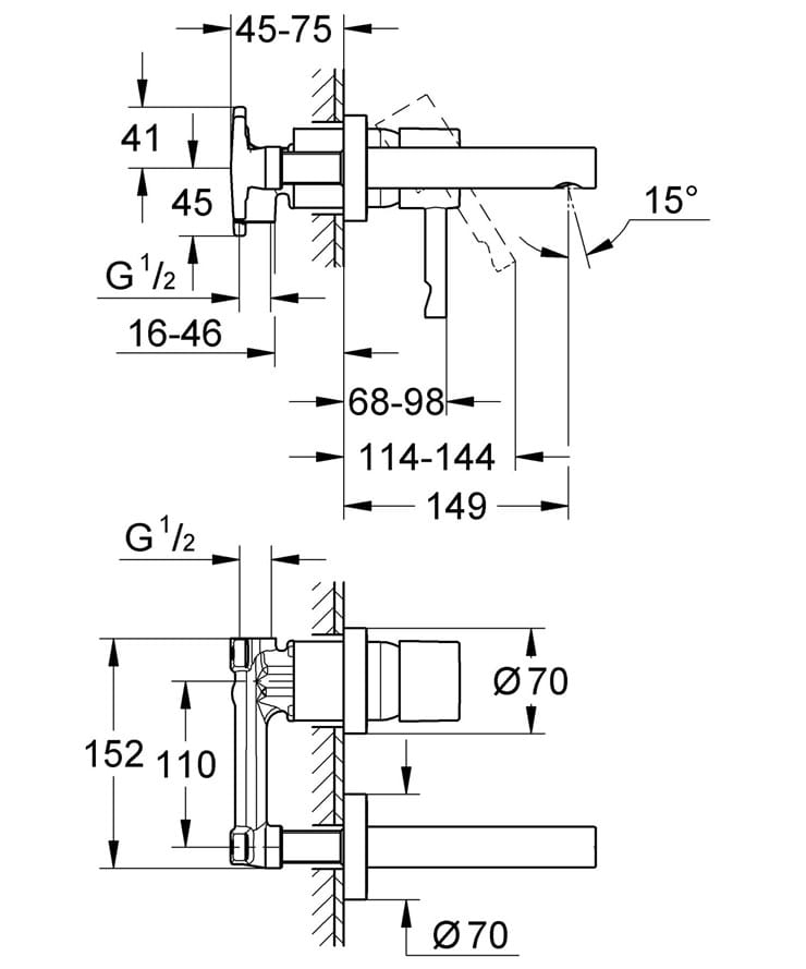 Встраиваемый корпус для смесителя Grohe 32635000 ARCH-00035528 - Вид №9