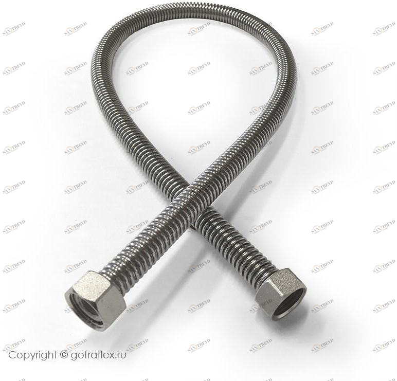Гибкая подводка из нержавеющей стали 1/2 дюйма, GF15/600ПР Flexible hose Россия 