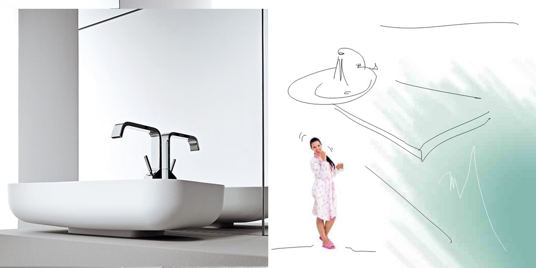 SM70 Накладная раковина на столешницу  овальная Mastella  - Вид №1