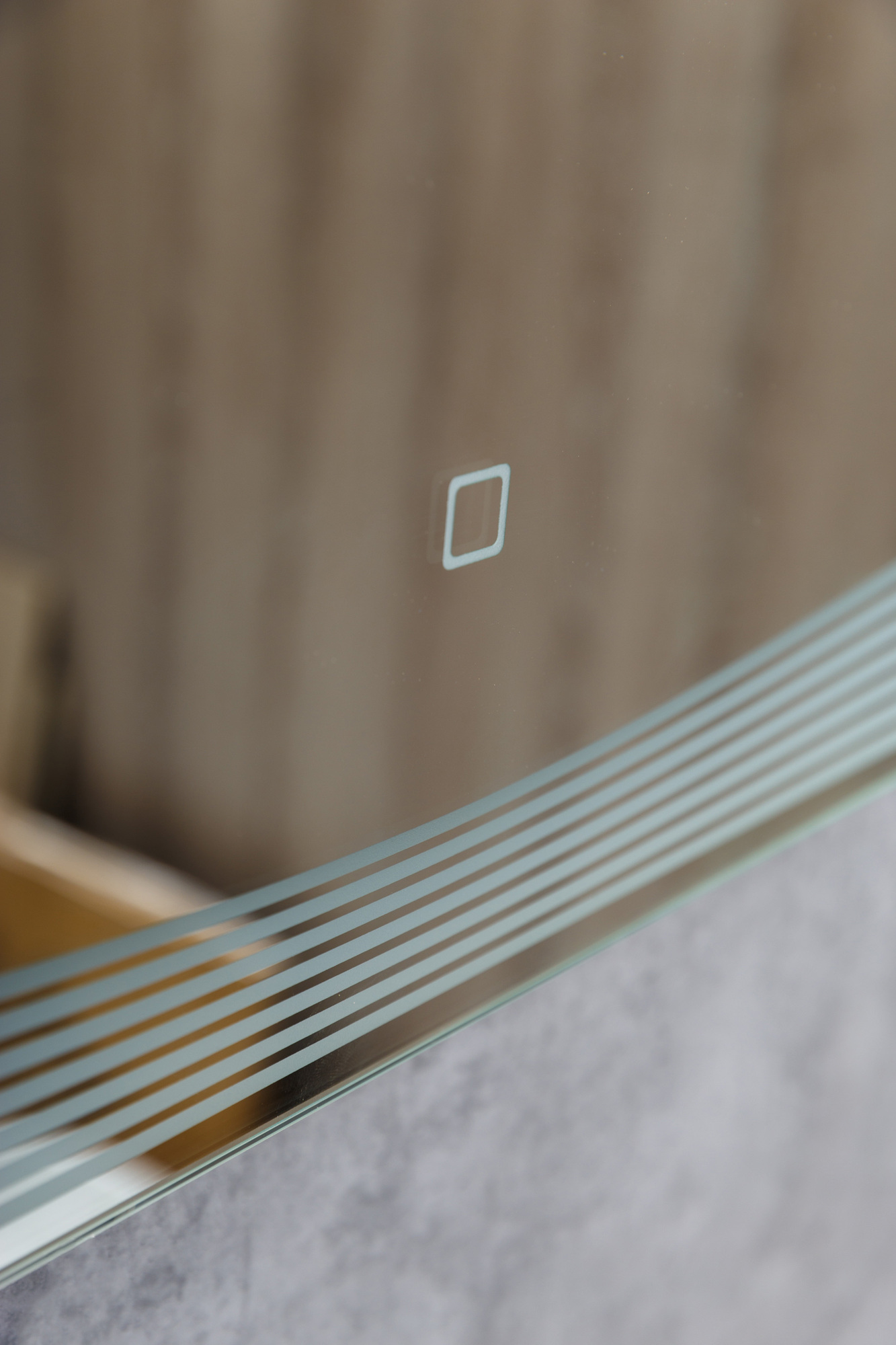 Зеркало с встроенным светильником и сенсорным выключателем BelBagno SPC-LNS-800-800-LED-TCH  - Вид №5