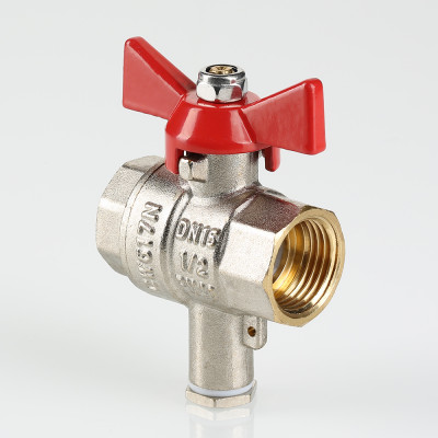 VT.247.N.04 Кран шаровой для подключения датчика температуры Valtec 1/2"  - Вид №5