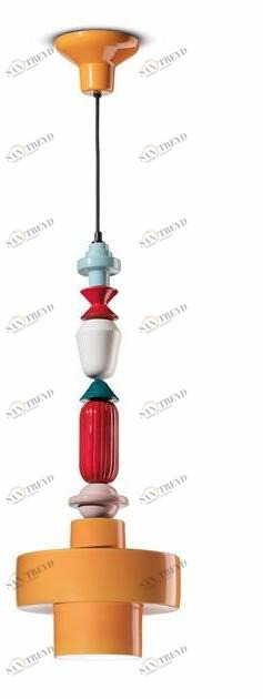 FERROLUCE Подвесной светильник из керамики Lariat C2531