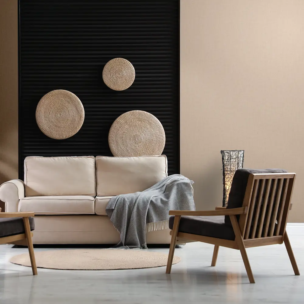 Обои флизелиновые Erismann Light 3 бежевые 1.06 м 60269-08 Light3 STLM-2075403 - Вид №2