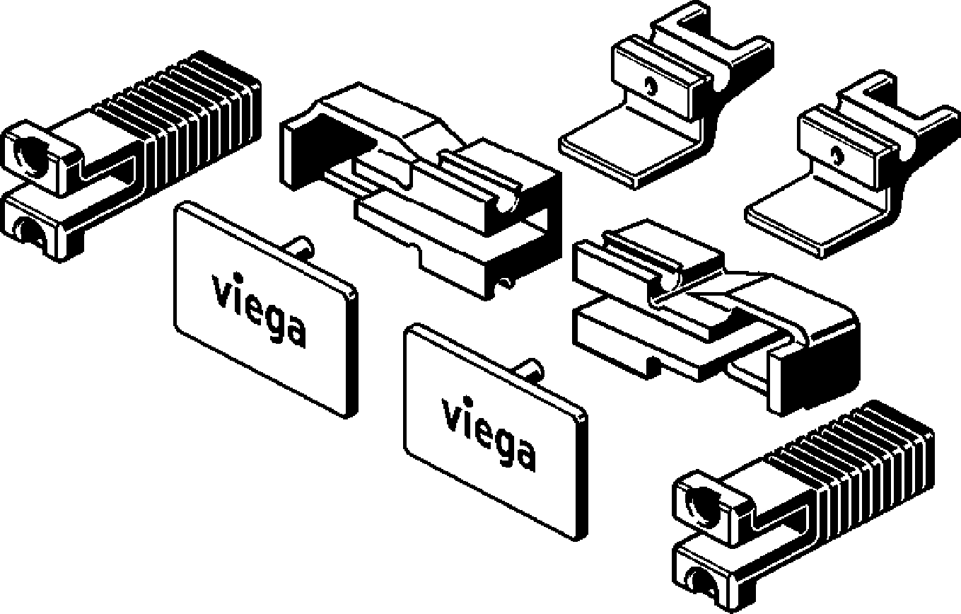 Viega Комплект принадлежностей для душевого лотка Advantix Vario 4967.86 (736613) 736 613 - Вид №1