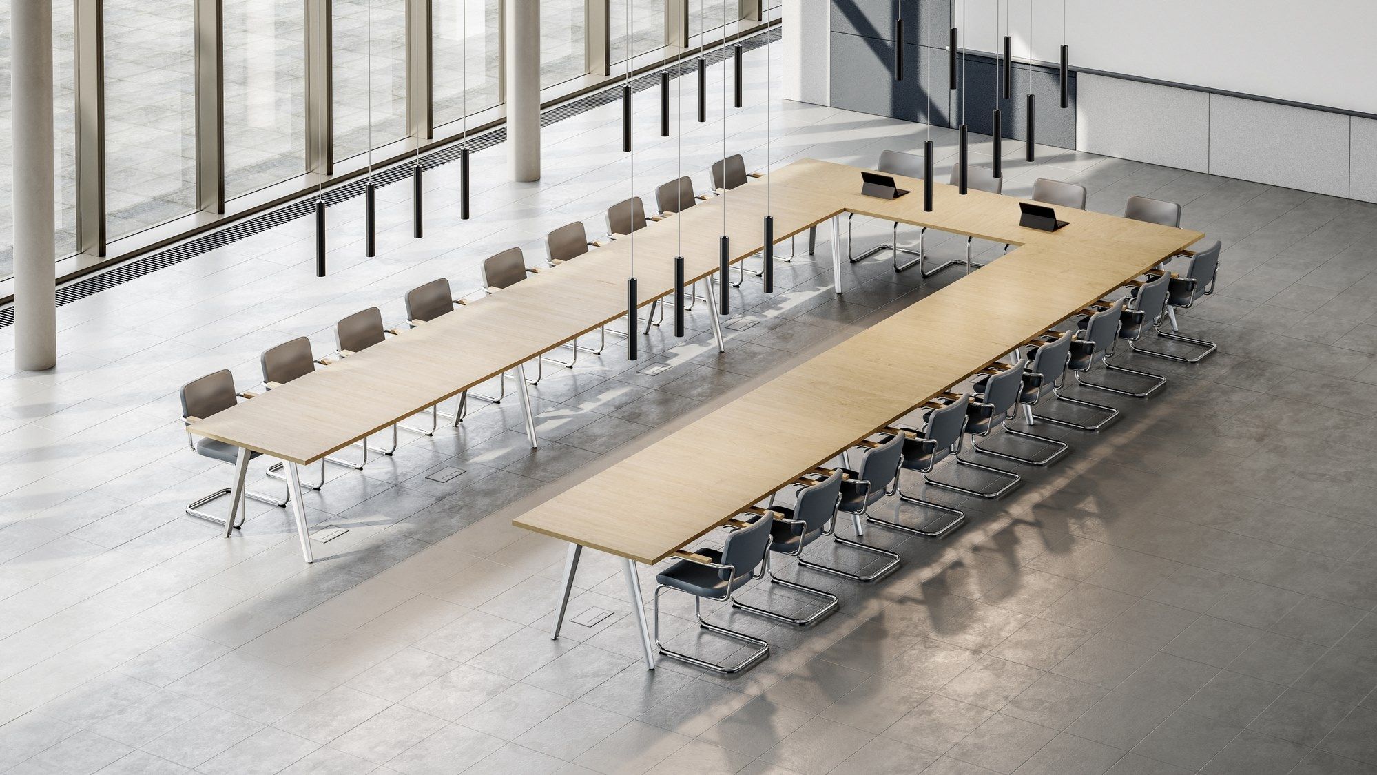 Деревянный модульный стол для совещаний THONET 1500 ARCH-00069409 - Вид №1