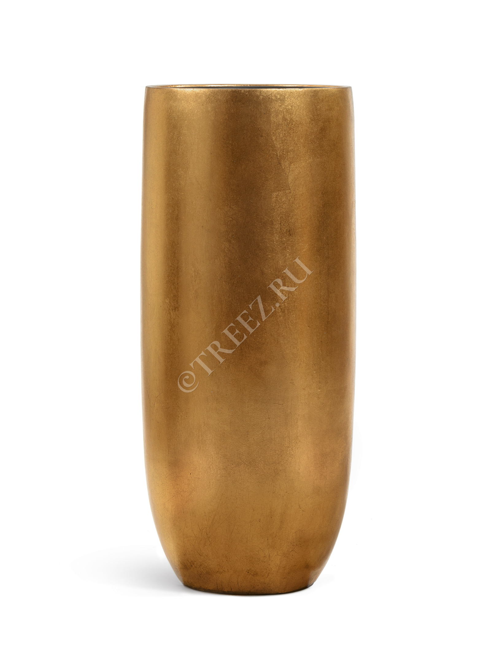 41.3317-04-014-GLD-72 Кашпо  Effectory - серия Metal - Высокий округлый конус - Сусальное золото Цветочная коллекция  - Вид №2