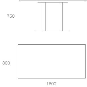 Albaplus Прямоугольный стол в мдф Riace sun-id-1381606 - Вид №1