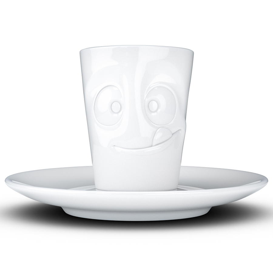 T02.14.01 Кофейная чашка с блюдцем tassen tasty 80 мл белая Tassen by FIFTYEIGHT PRODUCTS 